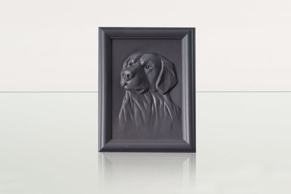 Labrador Pet Urn for Ashes - Grey Matte | Ceramic | Handmade Pet Urn - Pulvis Art Urns