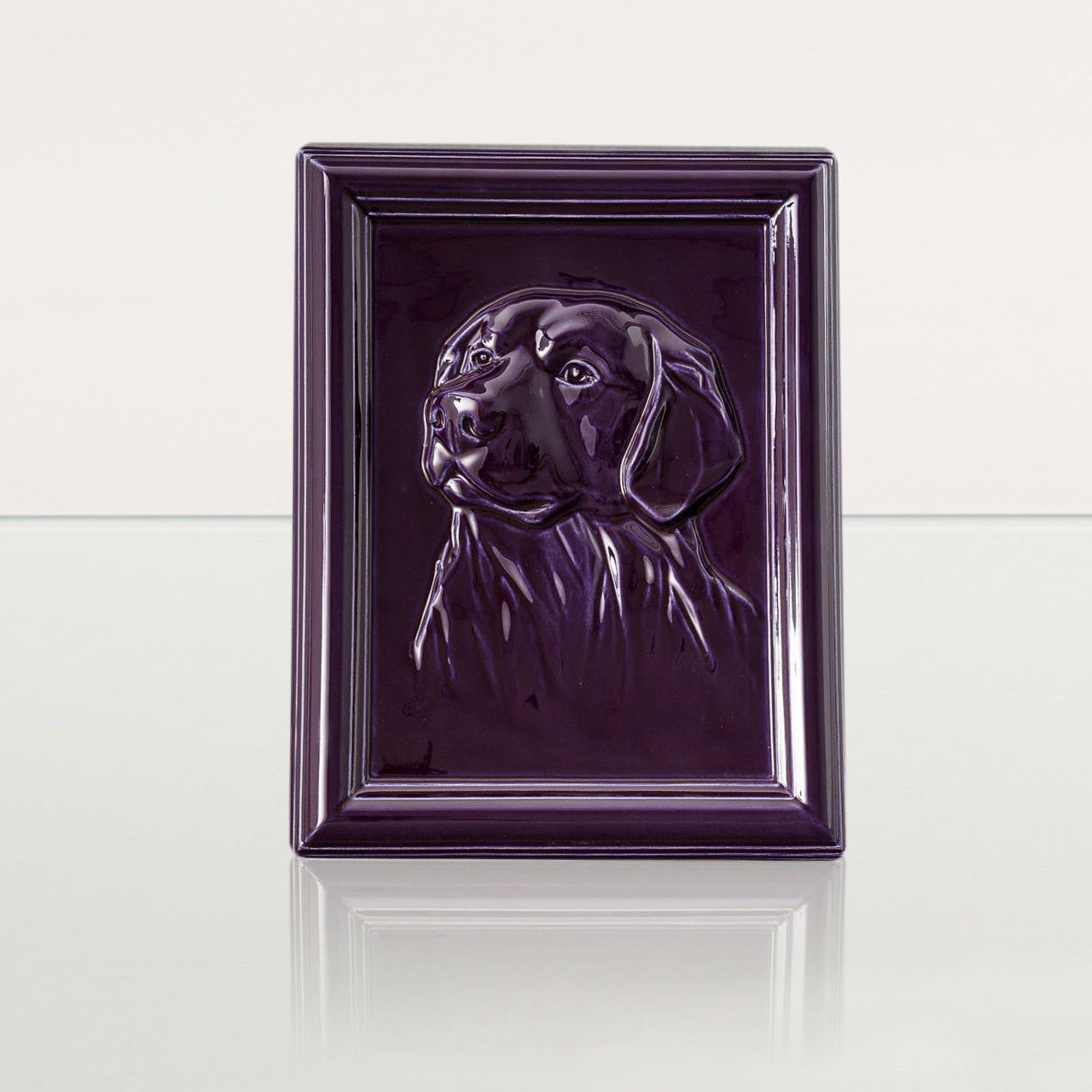 Labrador Pet Urn for Ashes - Violet | Ceramic | Handmade Pet Urn - Pulvis Art Urns