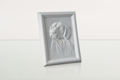 Labrador Pet Urn for Ashes - White | Ceramic | Handmade Pet Urn - Pulvis Art Urns