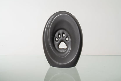 Large Paw Cremation Urn - Gray Matte | Ceramic | Handmade Pet Urn - Pulvis Art Urns