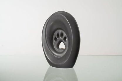 Large Paw Cremation Urn - Gray Matte | Ceramic | Handmade Pet Urn - Pulvis Art Urns