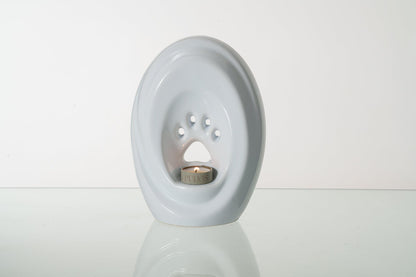 Large Paw Cremation Urn - White | Ceramic | Handmade Pet Urn - Pulvis Art Urns