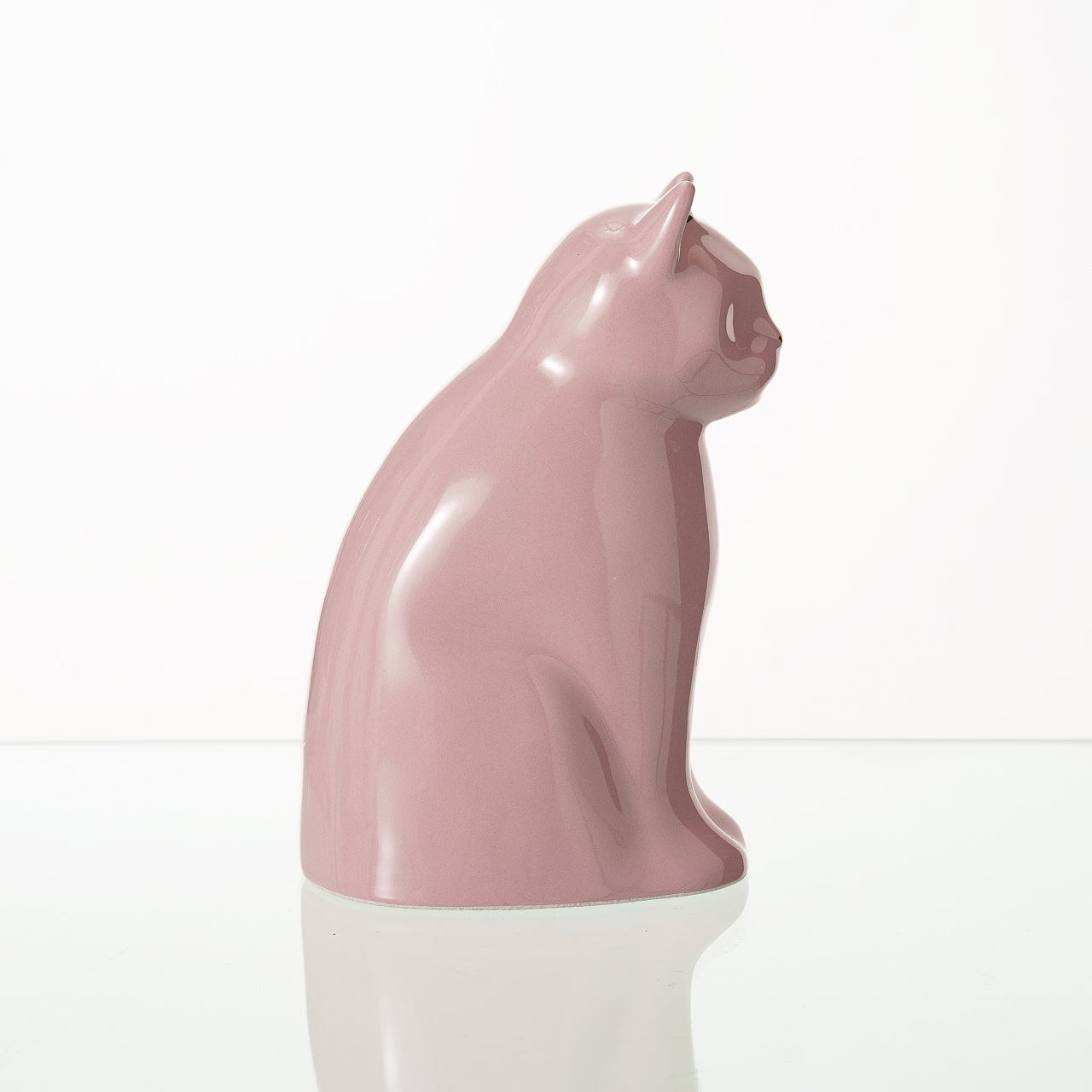 "Meow" Pet Urn for Cat - Pink | Ceramic | Handmade - Pulvis Art Urns