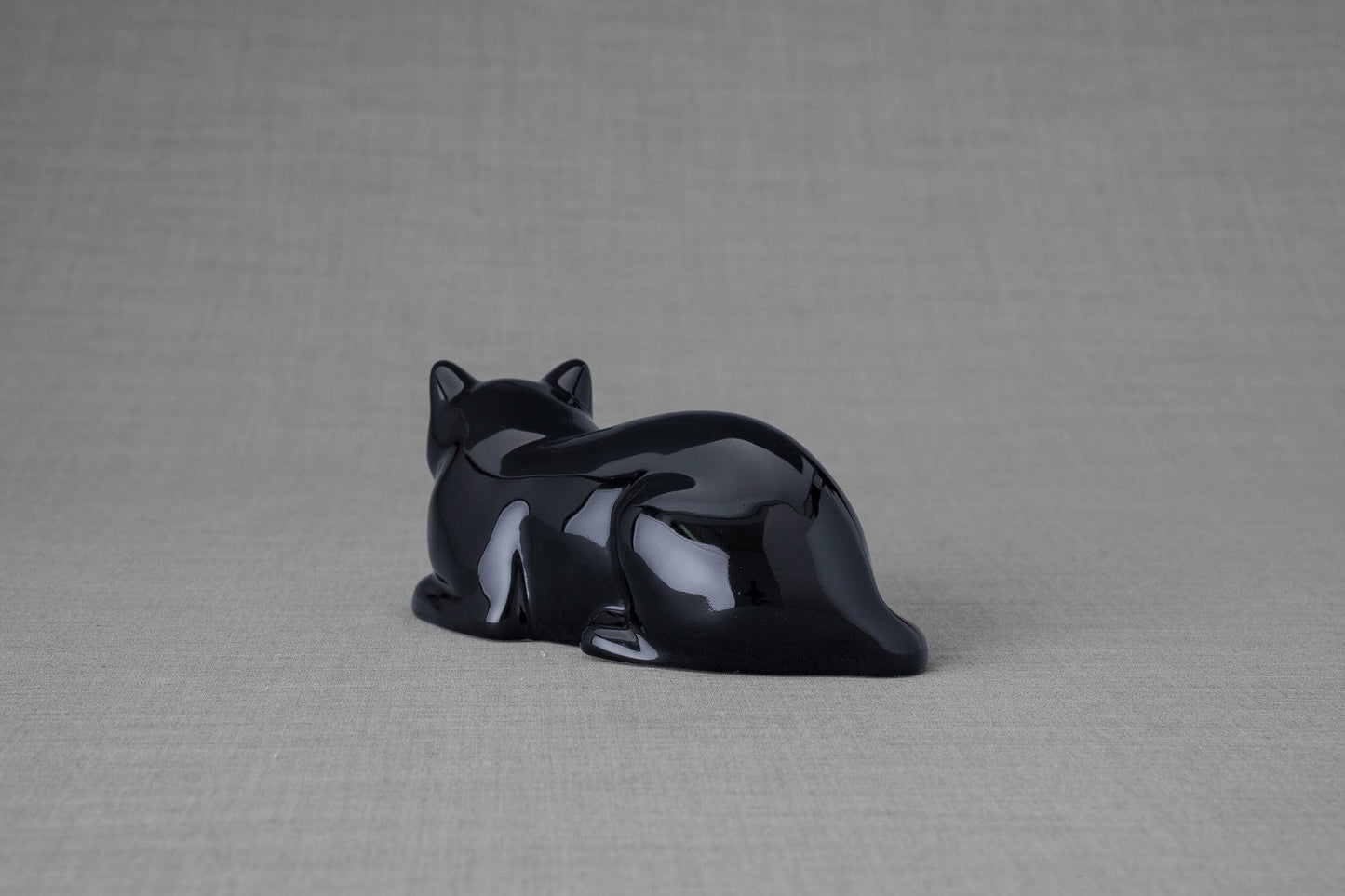 
                  
                    Pulvis Art Urns Pet Urn Mini Laying Cat Cremation Urn - Lamp Black| Ceramic
                  
                