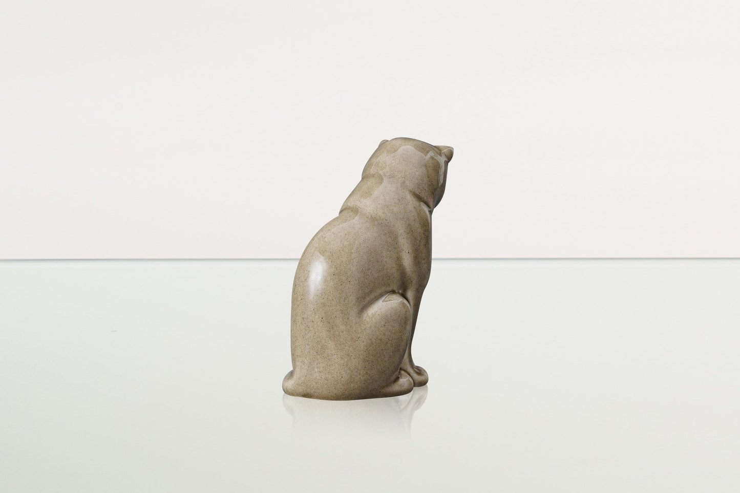 
                  
                    Pulvis Art Urns Pet Urn Mini Pet Urn for Ashes Neko - Beige Gray | Handmade | Ceramic Cat Urn
                  
                