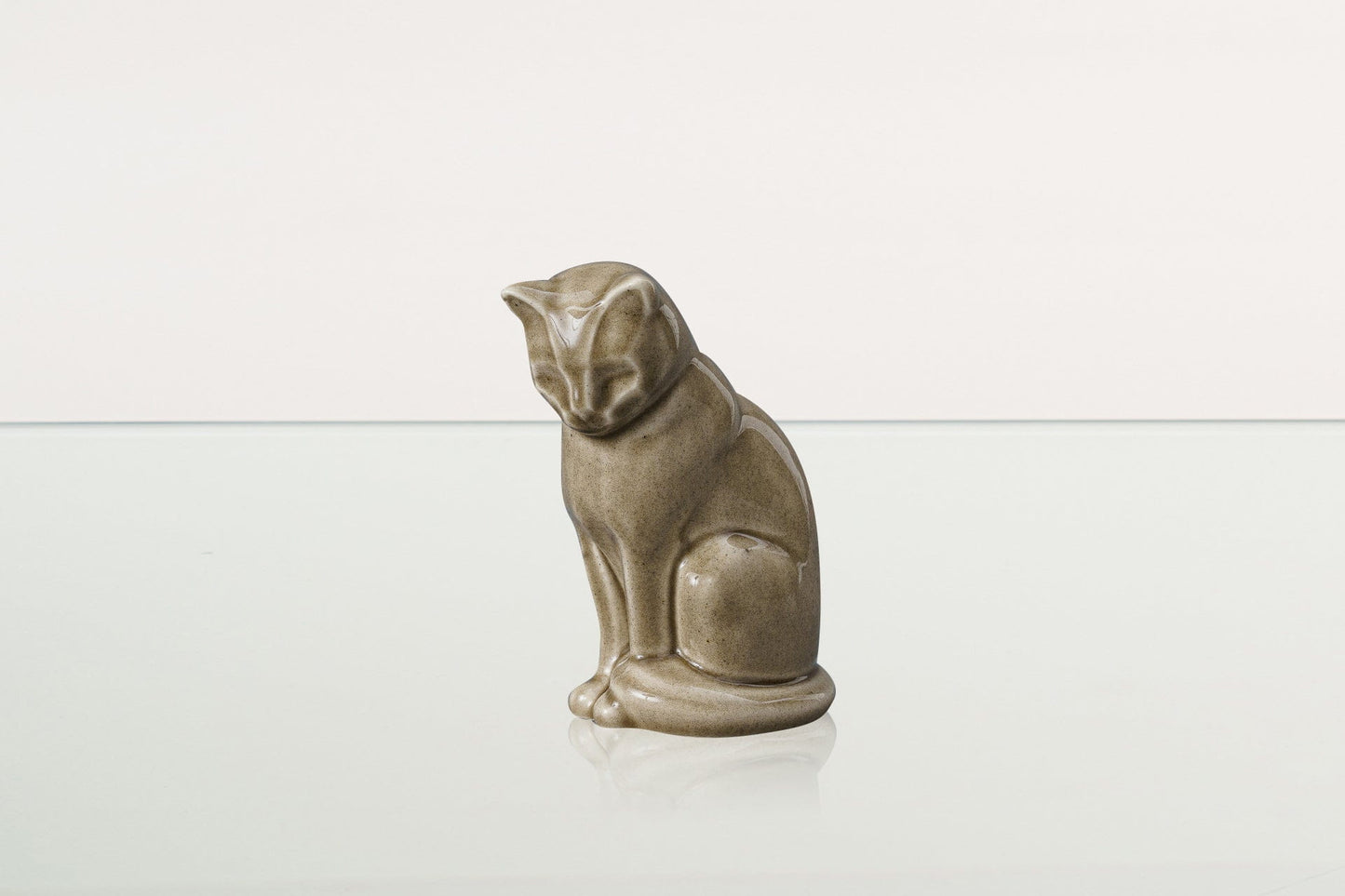 
                  
                    Pulvis Art Urns Pet Urn Mini Pet Urn for Ashes Neko - Beige Gray | Handmade | Ceramic Cat Urn
                  
                