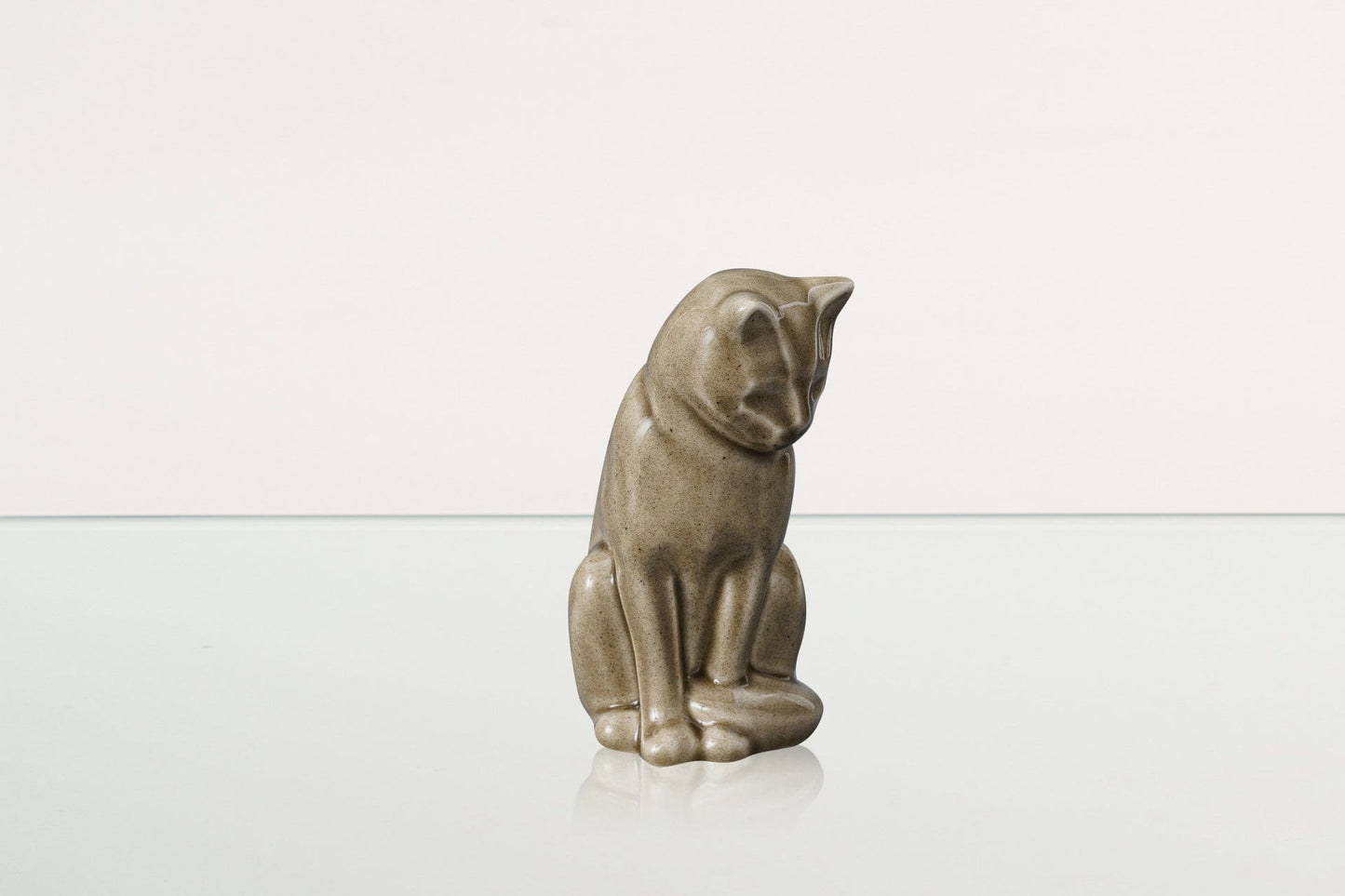 
                  
                    Pulvis Art Urns Pet Urn Mini Pet Urn for Ashes Neko - Beige Gray | Handmade | Ceramic Cat Urn
                  
                