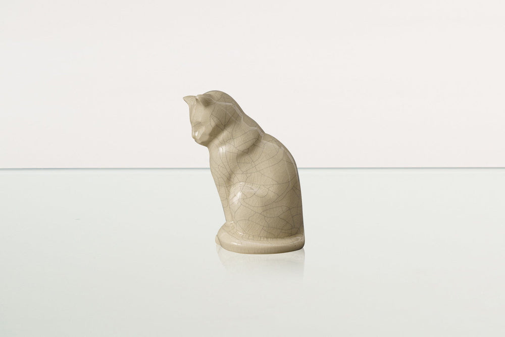
                  
                    Pulvis Art Urns Pet Urn Mini Pet Urn for Ashes Neko - Craquelure | Ceramic | Handmade Cat Urn
                  
                