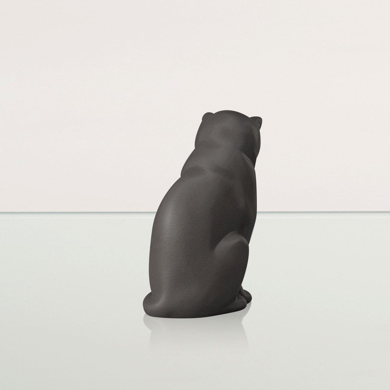 Mini Pet Urn for Ashes Neko - Gray Matte | Ceramic | Handmade Cat