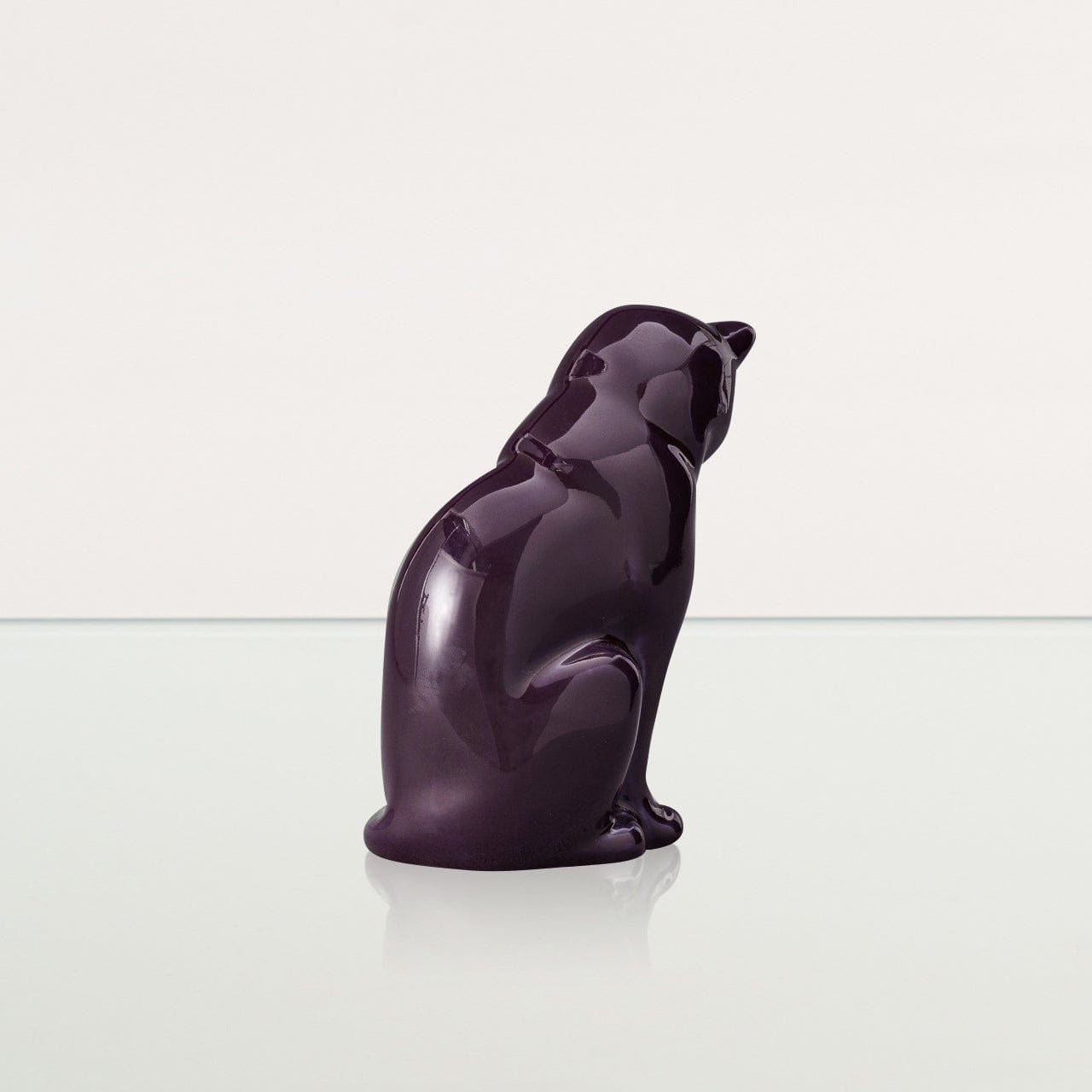 Mini Pet Urn for Ashes Neko - Violet | Ceramic | Handmade Cat Urn