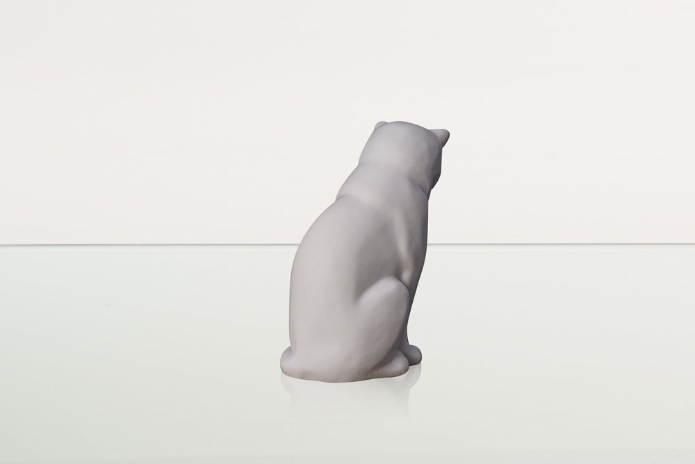 Pulvis Art Urns Pet Urn Mini Pet Urn for Ashes Neko - White Matte | Ceramic | Handmade Cat Urn