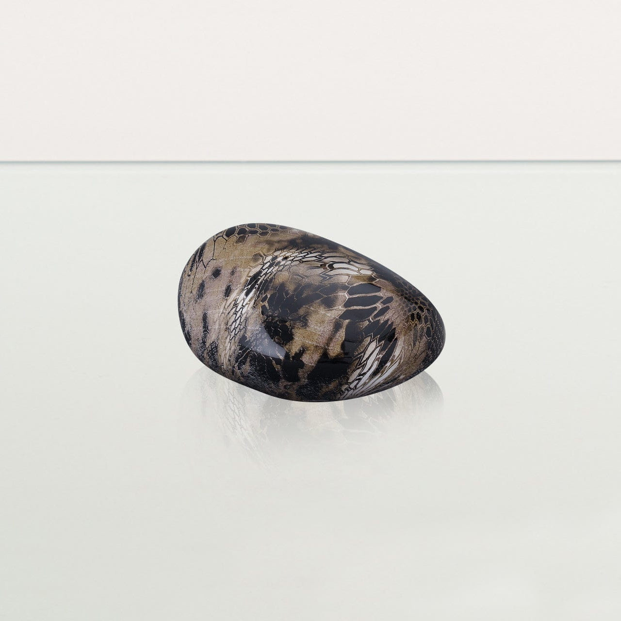 Mini Reptile Urn - Beige | Ceramic | HydroGraphics - Pulvis Art Urns