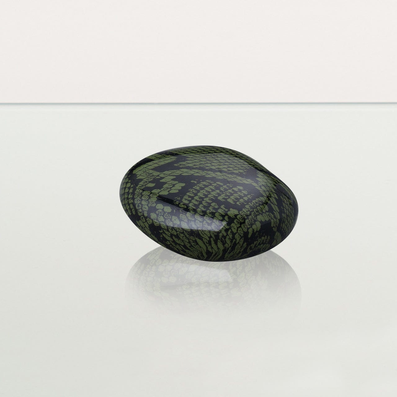 Mini Reptile Urn - Dark Green | Ceramic | HydroGraphics - Pulvis Art Urns