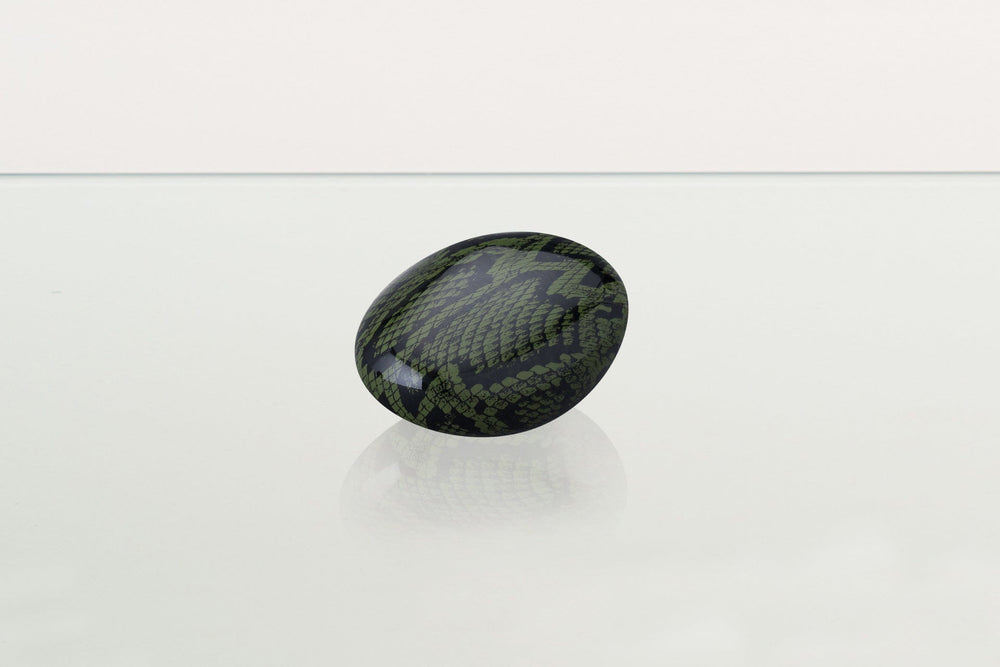 Pulvis Art Urns Pet Urn Mini Reptile Urn - Dark Green | Ceramic | HydroGraphics