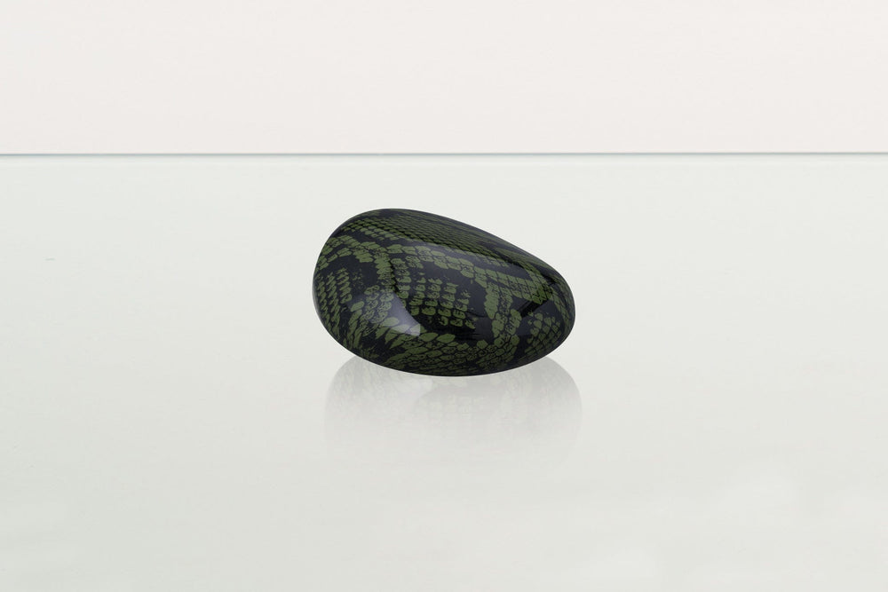 Pulvis Art Urns Pet Urn Mini Reptile Urn - Dark Green | Ceramic | HydroGraphics