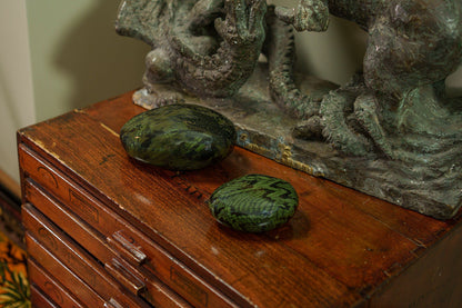 Mini Reptile Urn - Dark Green | Ceramic | HydroGraphics - Pulvis Art Urns