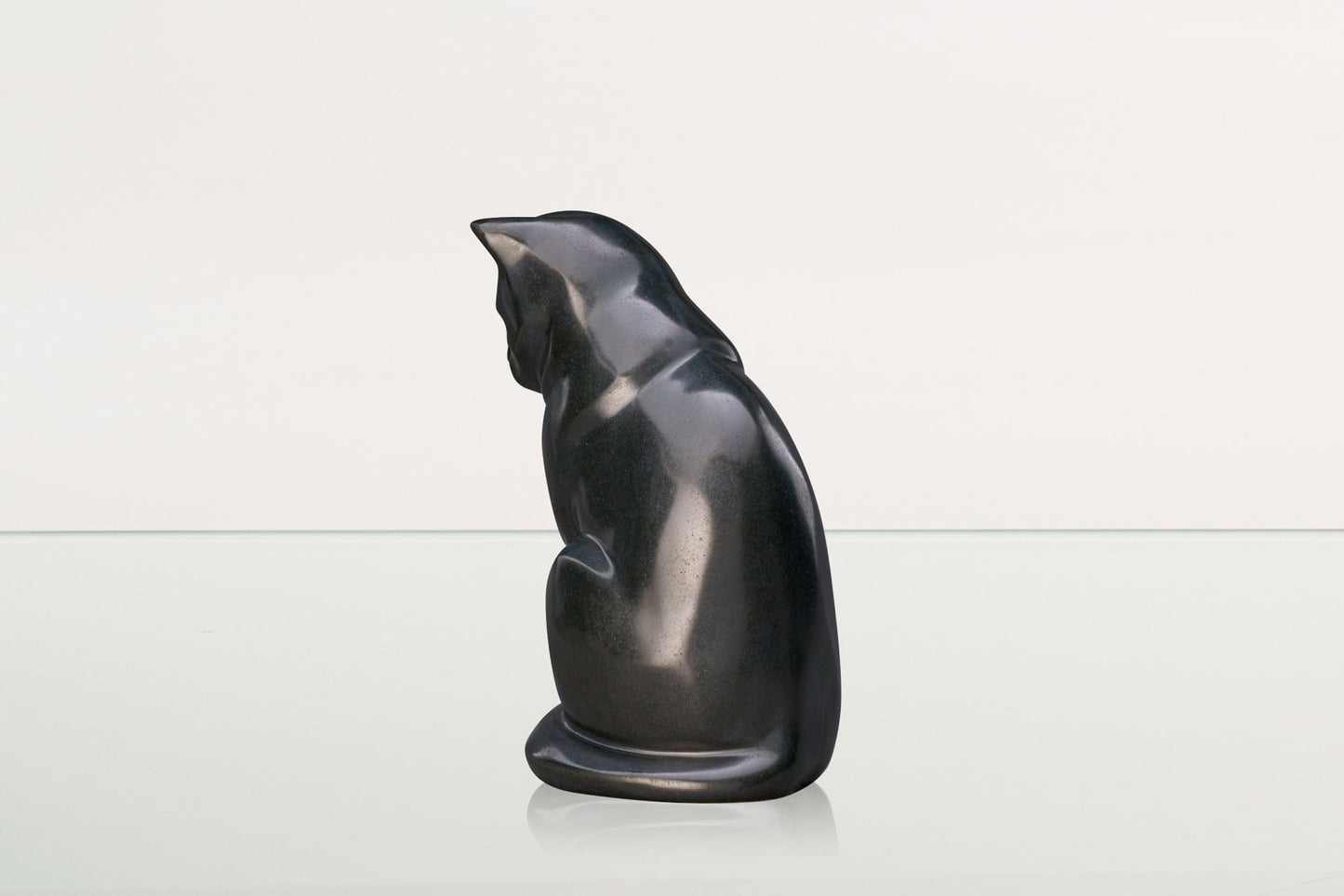 
                  
                    Pulvis Art Urns Pet Urn Neko Pet Urn for Ashes - Dark Matte | Ceramic | Handmade Cat Urn
                  
                