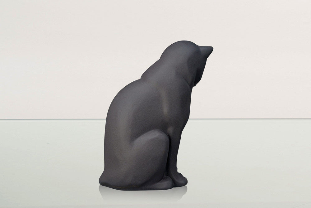 
                  
                    Pulvis Art Urns Pet Urn Neko Pet Urn for Ashes - Gray Matte | Ceramic | Handmade Cat Urn
                  
                