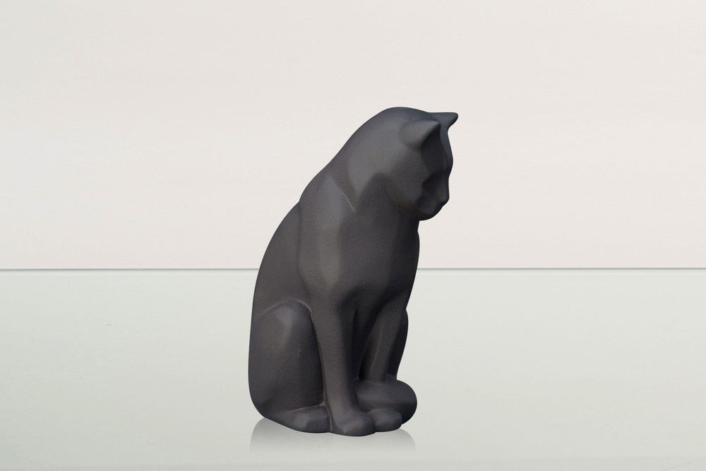 
                  
                    Pulvis Art Urns Pet Urn Neko Pet Urn for Ashes - Gray Matte | Ceramic | Handmade Cat Urn
                  
                