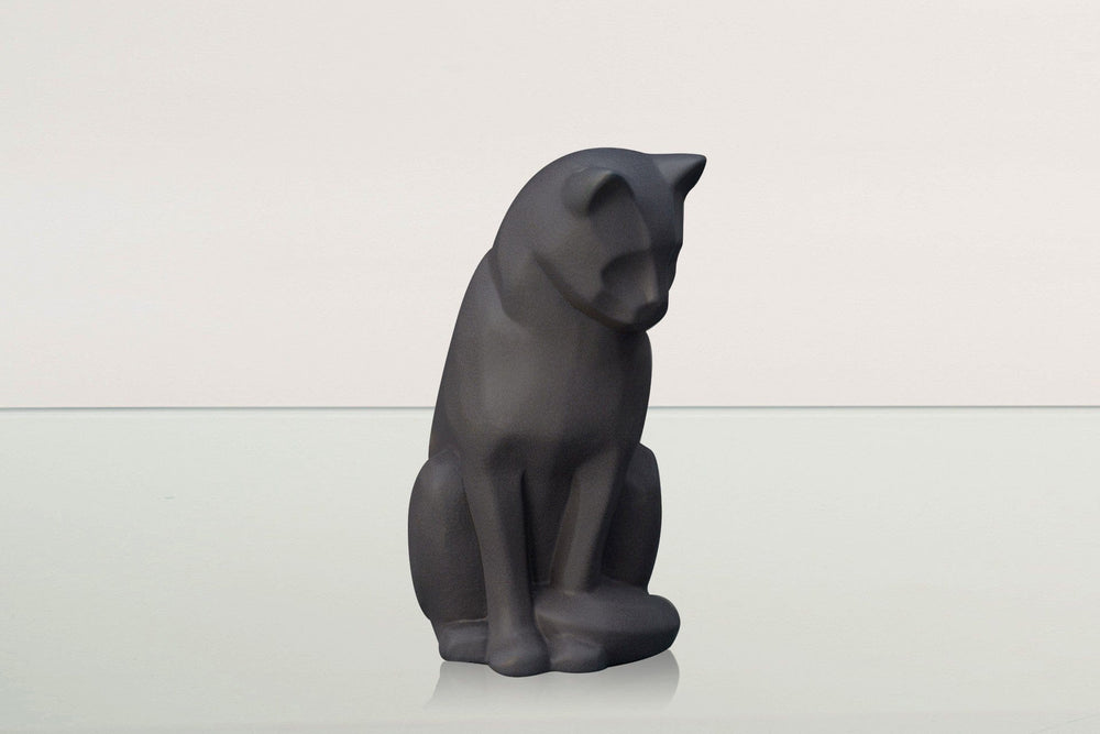 
                  
                    Pulvis Art Urns Pet Urn Neko Pet Urn for Ashes - Gray Matte | Ceramic | Handmade Cat Urn
                  
                