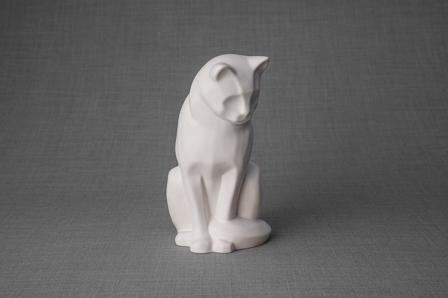 Pulvis Art Urns Pet Urn Neko Pet Urn for Ashes - White Matte | Ceramic | Handmade