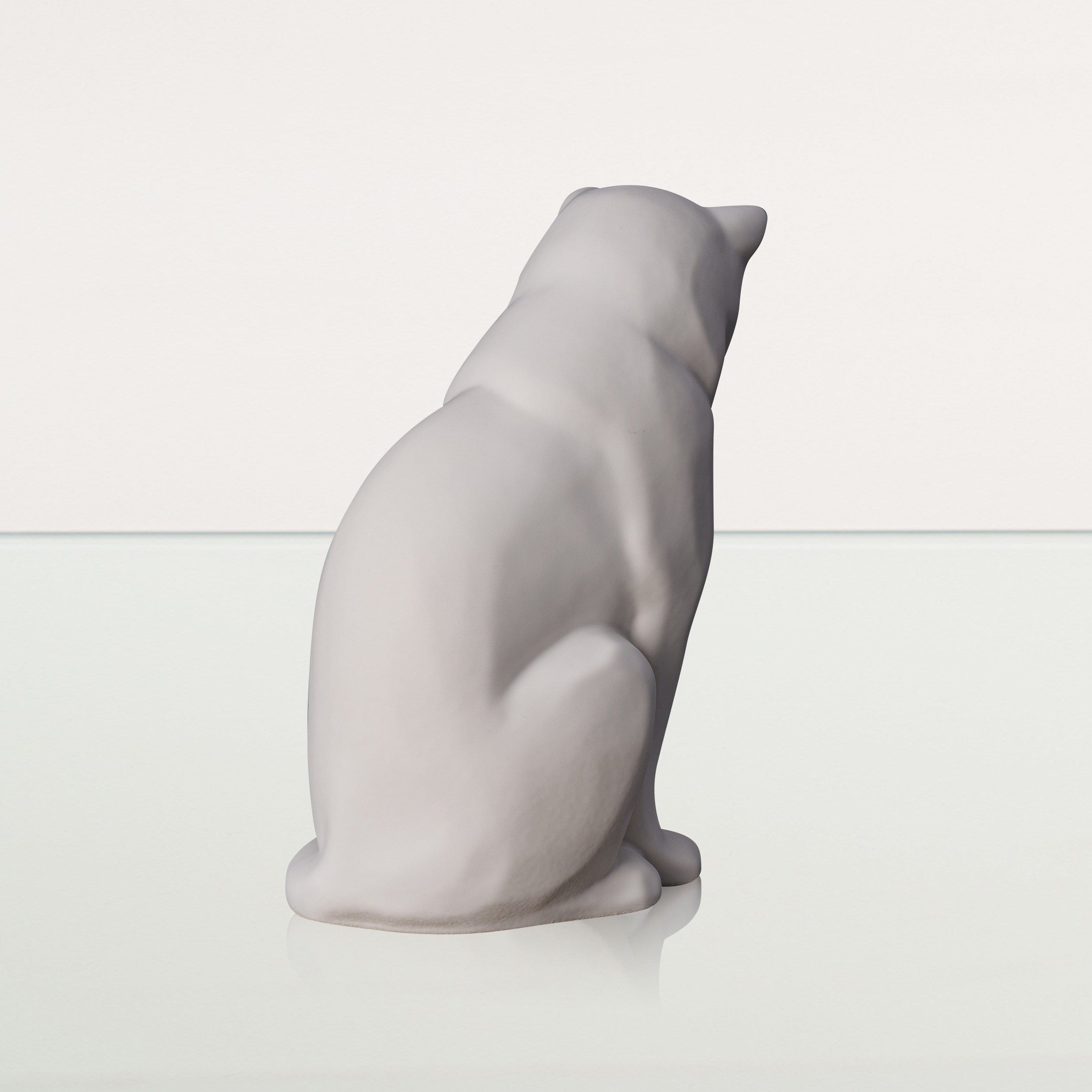Neko Pet Urn for Ashes - White Matte | Ceramic | Handmade Cat Urn - Pulvis Art Urns