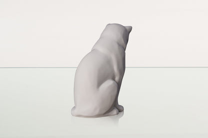 Neko Pet Urn for Ashes - White Matte | Ceramic | Handmade Cat Urn - Pulvis Art Urns