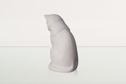 Neko Pet Urn for Ashes - White Matte | Ceramic | Handmade Cat Urn - Pulvis Art Urns