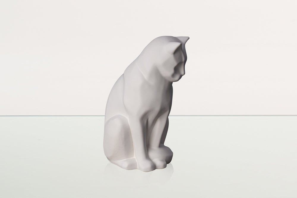 
                  
                    Pulvis Art Urns Pet Urn Neko Pet Urn for Ashes - White Matte | Ceramic | Handmade Cat Urn
                  
                