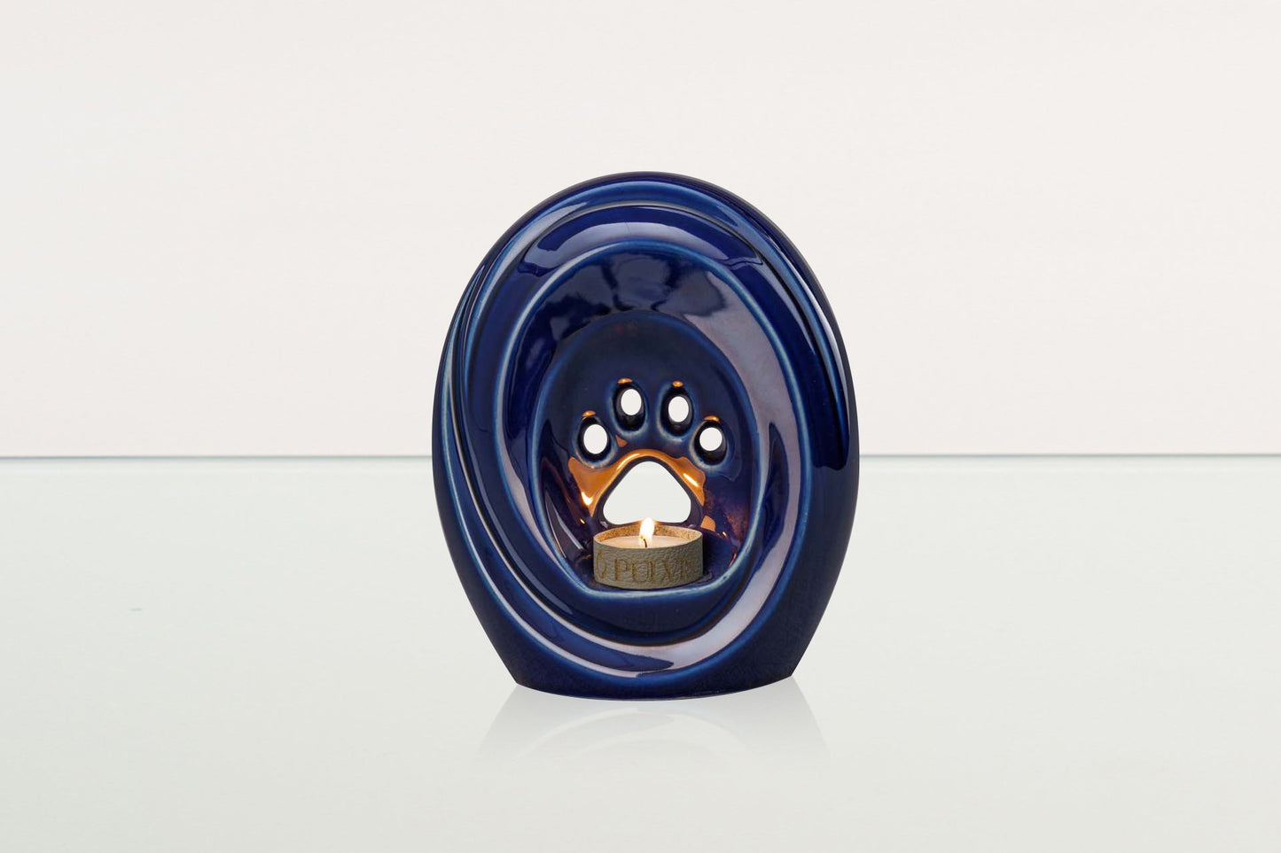
                  
                    Pulvis Art Urns Pet Urn Paw Pet Urn for Ashes - Cobalt Metallic | Ceramic | Handmade Pet Urn
                  
                