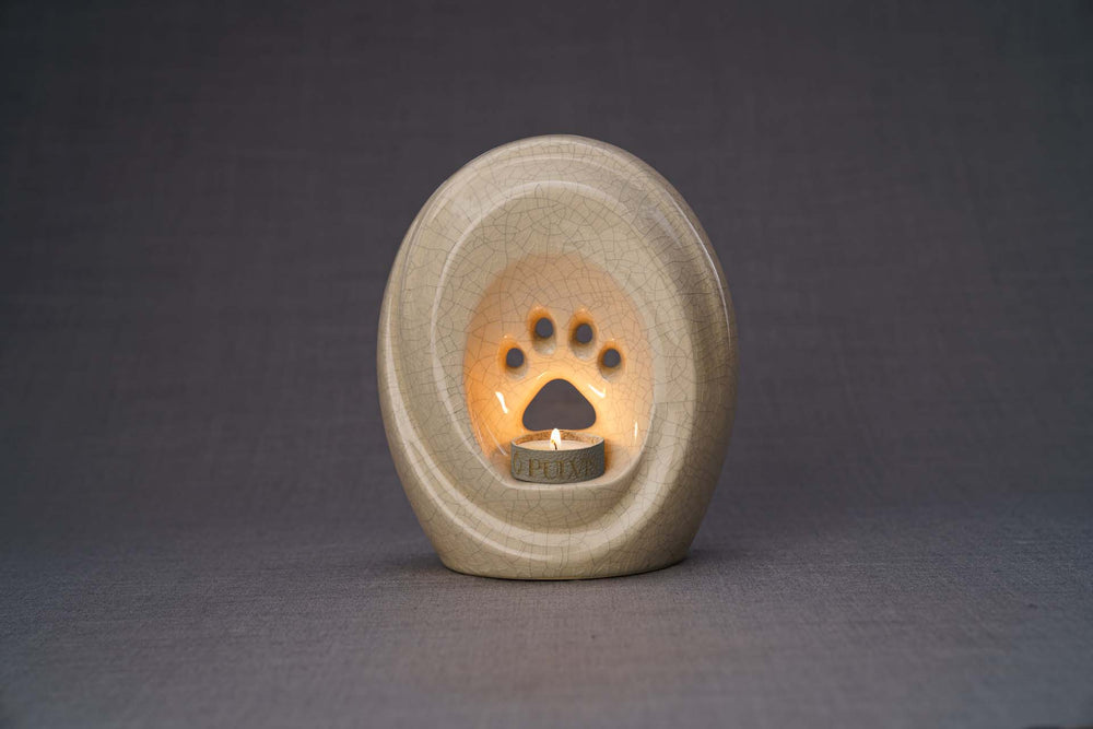 
                  
                    Pulvis Art Urns Pet Urn Paw Pet Urn for Ashes - Craquelure | Ceramic | Handmade
                  
                