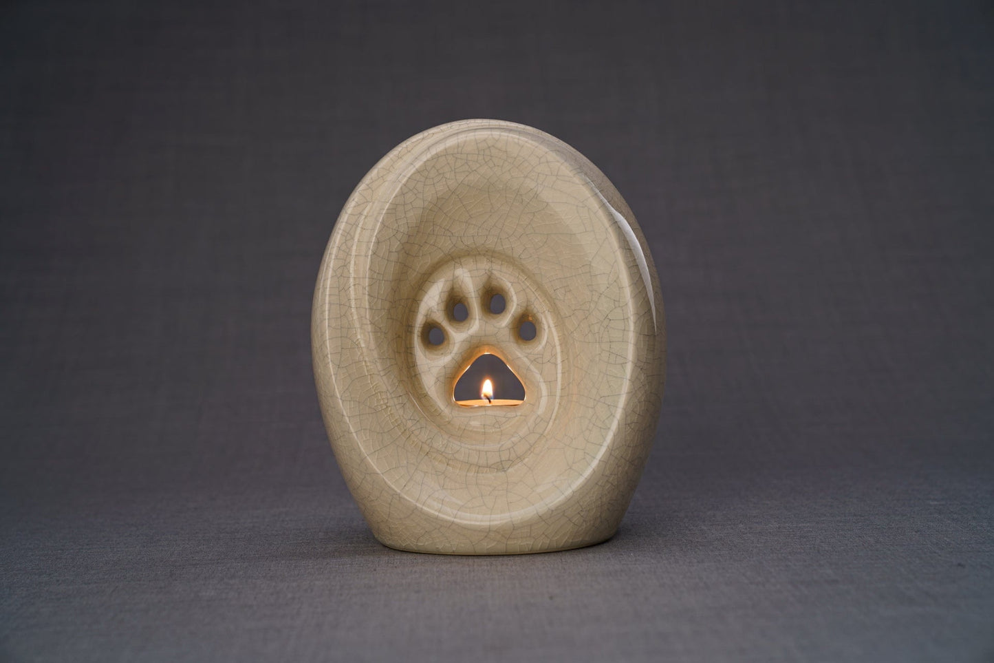 Pulvis Art Urns Pet Urn Paw Pet Urn for Ashes - Craquelure | Ceramic | Handmade