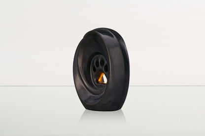 Paw Pet Urn for Ashes - Dark Matte | Ceramic | Handmade Pet Urn - Pulvis Art Urns