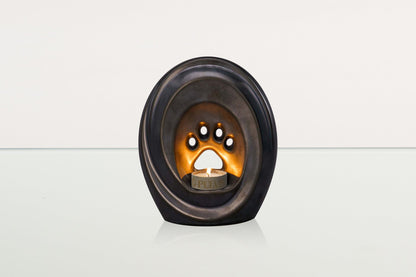 Paw Pet Urn for Ashes - Dark Matte | Ceramic | Handmade Pet Urn - Pulvis Art Urns