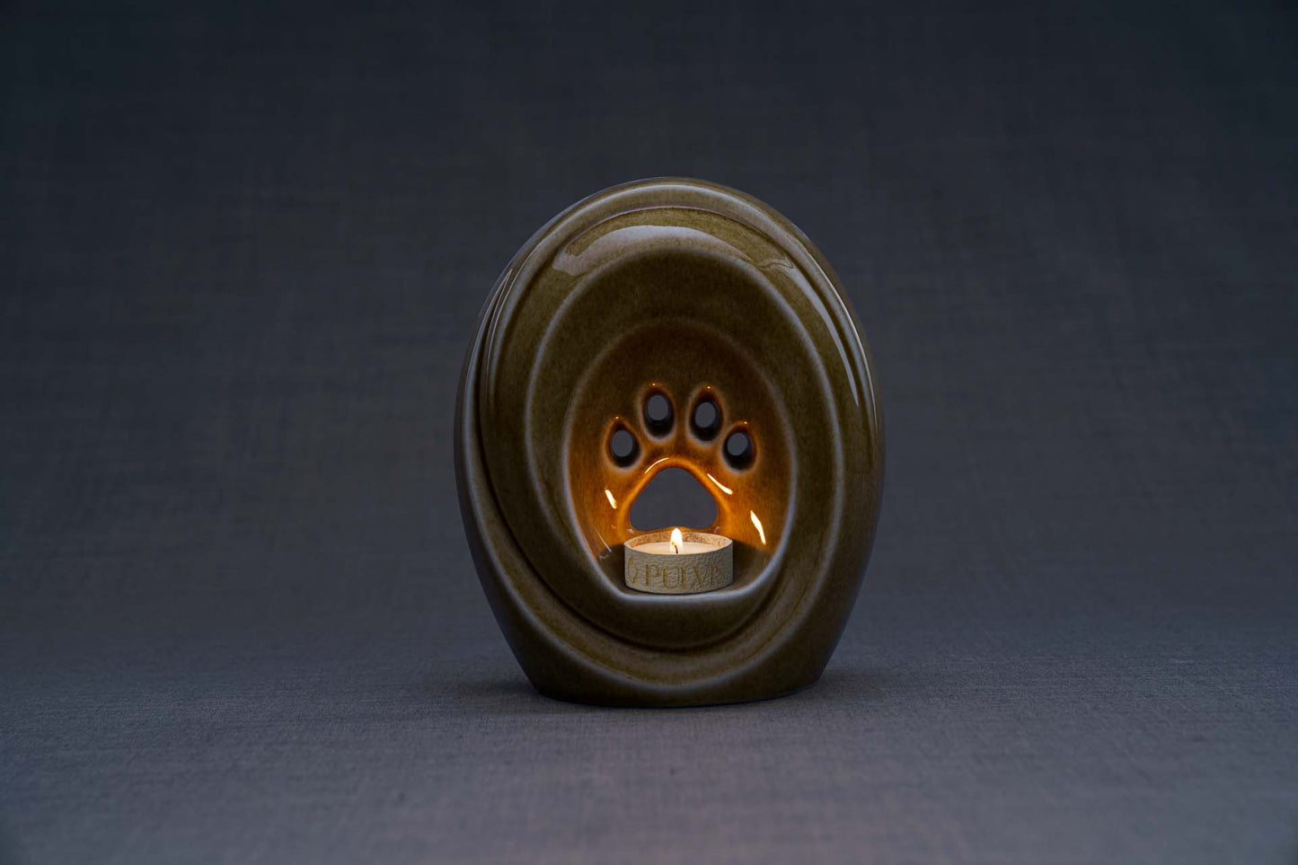 
                  
                    Pulvis Art Urns Pet Urn Paw Pet Urn for Ashes - Dark Sand | Ceramic | Handmade
                  
                