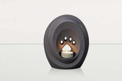Paw Pet Urn for Ashes - Grey Matte | Ceramic | Handmade - Pulvis Art Urns
