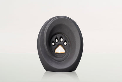 Paw Pet Urn for Ashes - Grey Matte | Ceramic | Handmade - Pulvis Art Urns