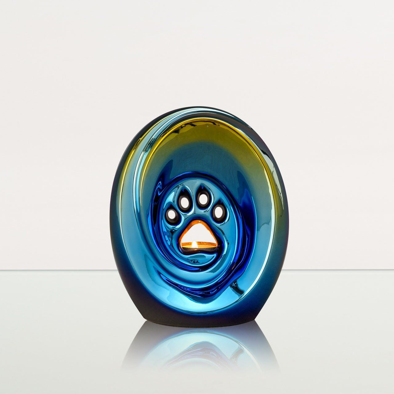 Paw Pet Urn for Ashes - Titanized | Ceramic | Handmade Pet Urn - Pulvis Art Urns