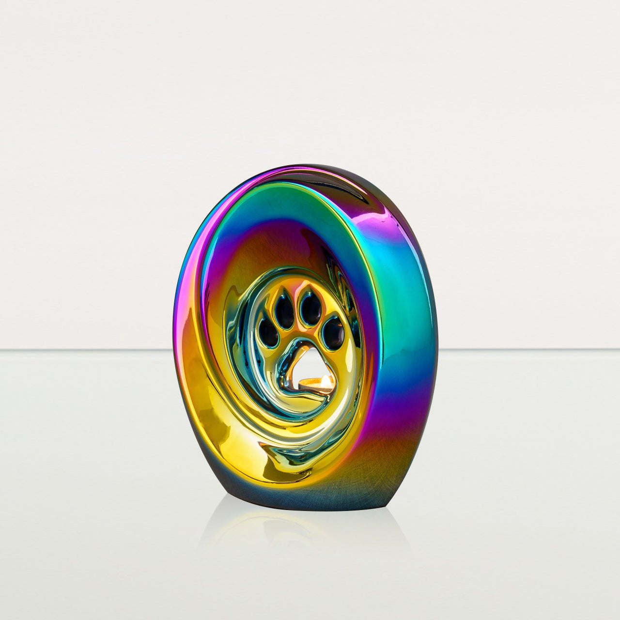 Paw Pet Urn for Ashes - Titanized | Ceramic | Handmade Pet Urn - Pulvis Art Urns