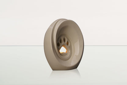 Paw Pet Urn for Ashes - Off-white | Ceramic | Handmade Pet Urn - Pulvis Art Urns