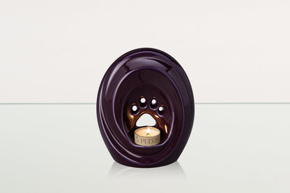 Paw Pet Urn for Ashes - Violet | Ceramic | Handmade Pet Urn - Pulvis Art Urns