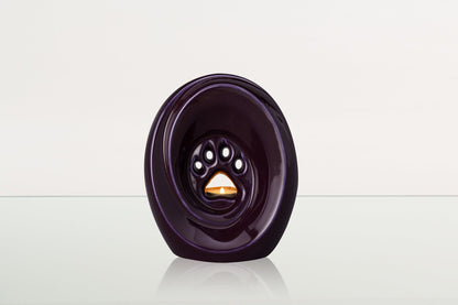 Paw Pet Urn for Ashes - Violet | Ceramic | Handmade Pet Urn - Pulvis Art Urns