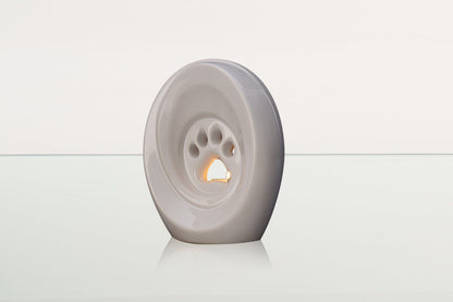 Paw Pet Urn for Ashes - White | Ceramic | Handmade Pet Urn - Pulvis Art Urns