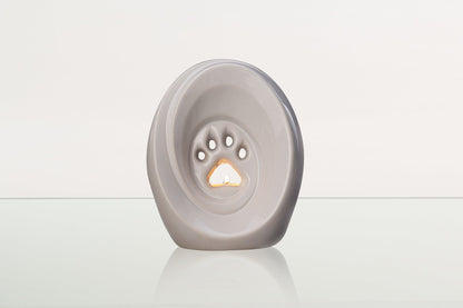 Paw Pet Urn for Ashes - White | Ceramic | Handmade Pet Urn - Pulvis Art Urns