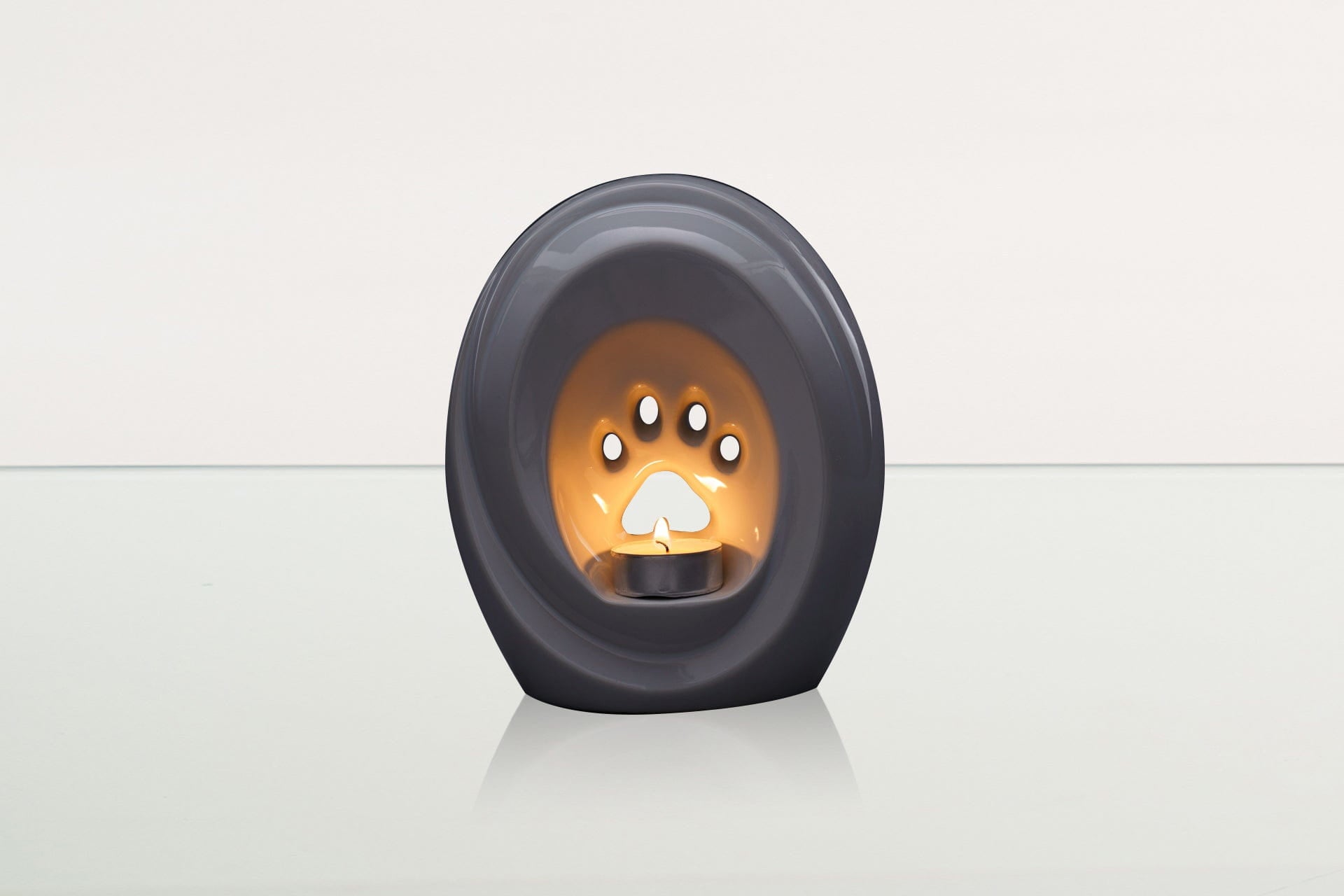 Paw Pet Urn for Ashes - White | Ceramic | Handmade Pet Urn - Pulvis Art Urns