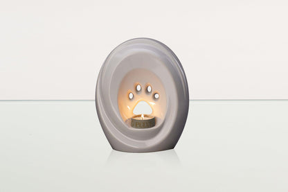 Paw Pet Urn for Ashes - White | Ceramic | Handmade Pet Urn - Pulvis Art Urns