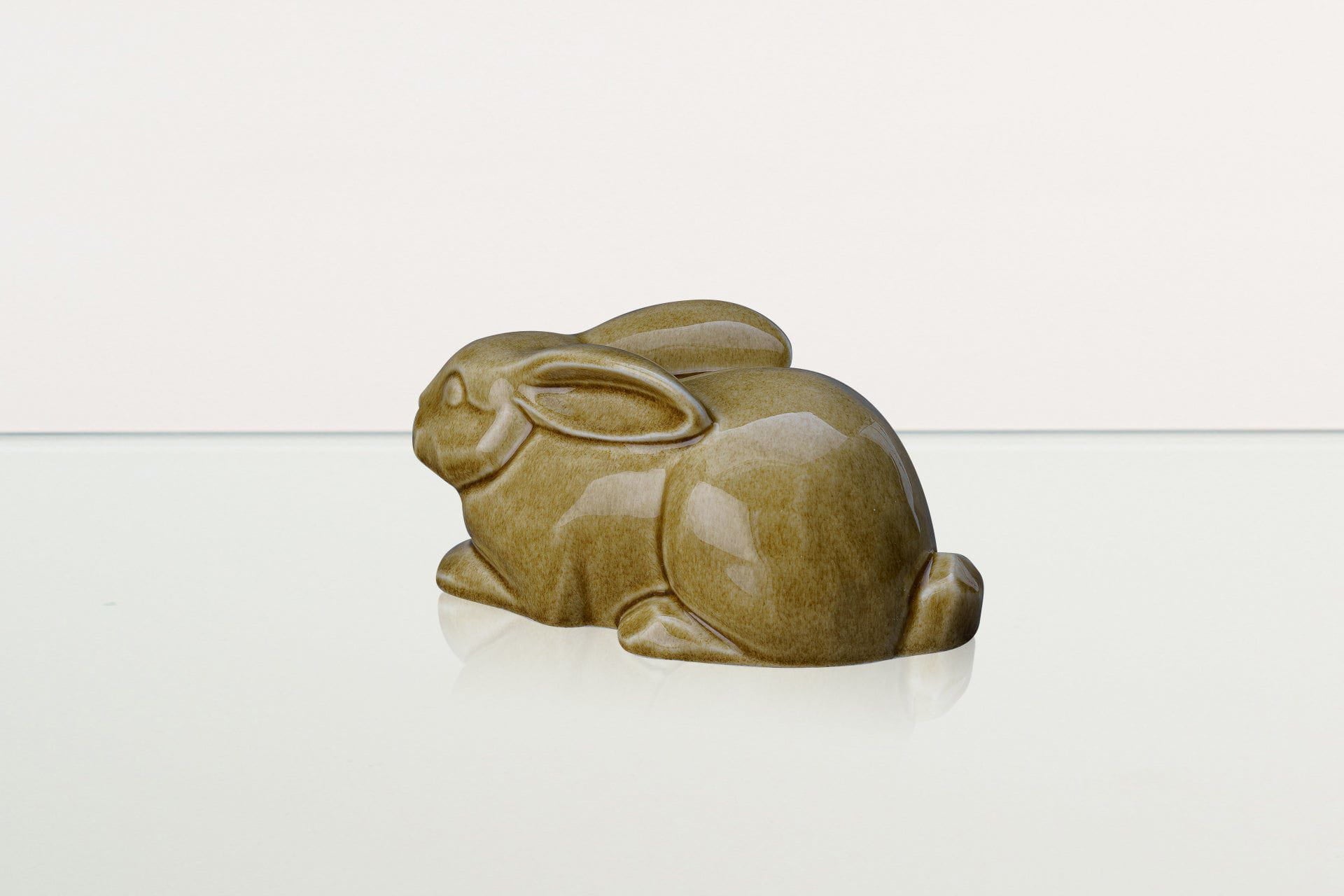 Rabbit Urn For Ashes - Dark Sand | Ceramic Bunny Urn - Pulvis Art Urns