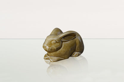Rabbit Urn For Ashes - Dark Sand | Ceramic Bunny Urn - Pulvis Art Urns