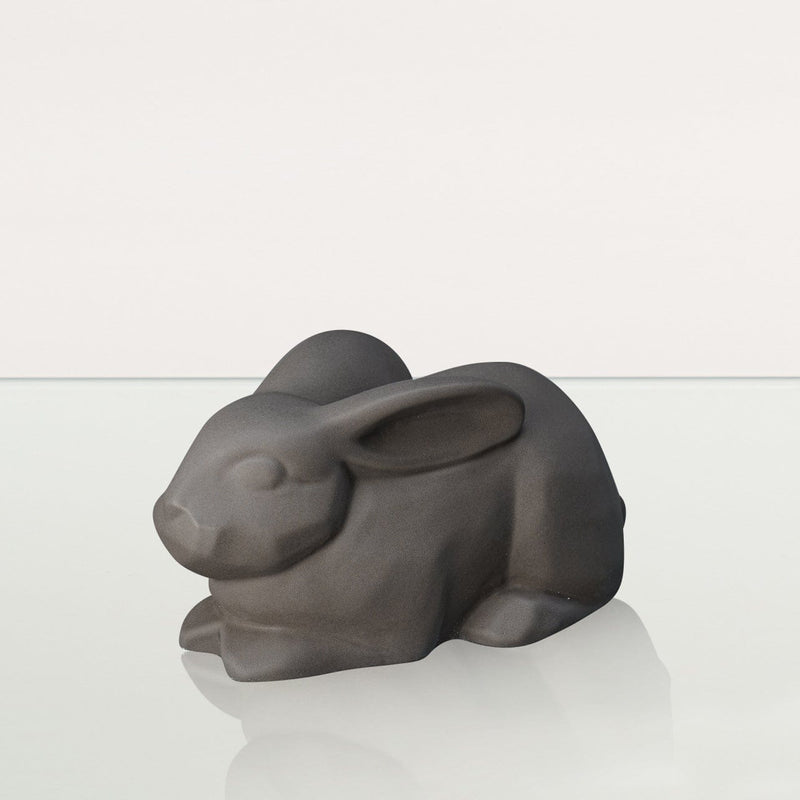 Rabbit Urn For Ashes - Grey Matte  | Ceramic Bunny Urn From $195.00