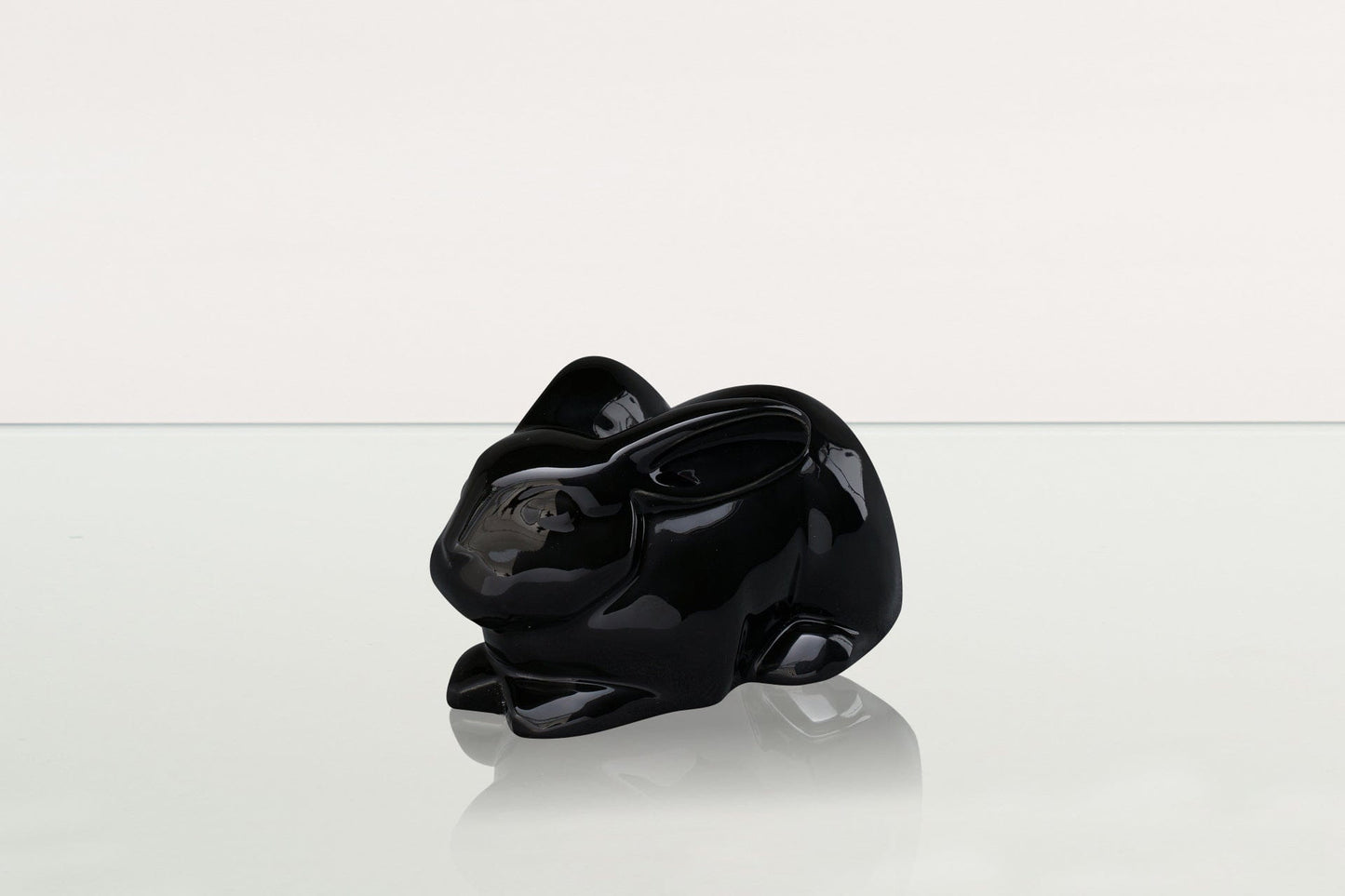
                  
                    Pulvis Art Urns Pet Urn Rabbit Urn For Ashes - Lamp Black  | Ceramic Bunny Urn
                  
                